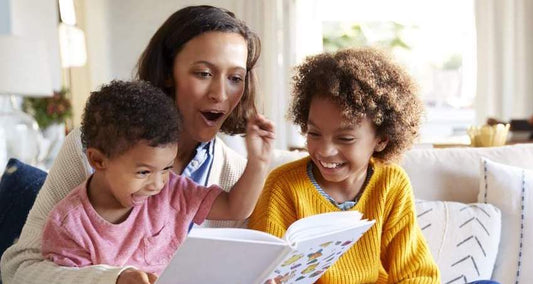 Raising readers, children reading, family reading