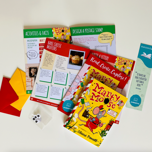 Children's monthly book subscription with Marty Moose by Claire Powell