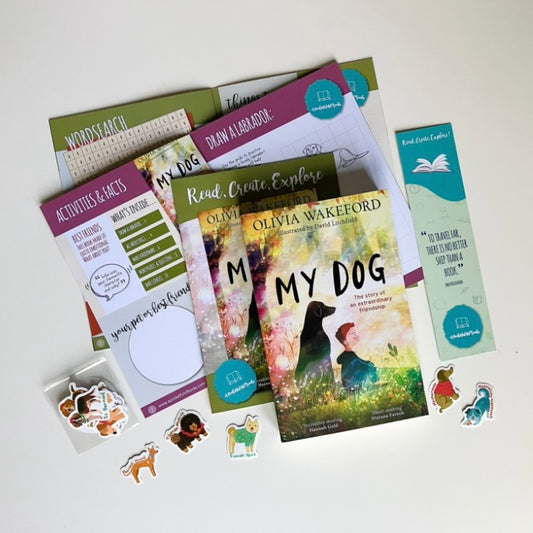 Monthly book subscription for kids with My Dog by Olivia Wakeford
