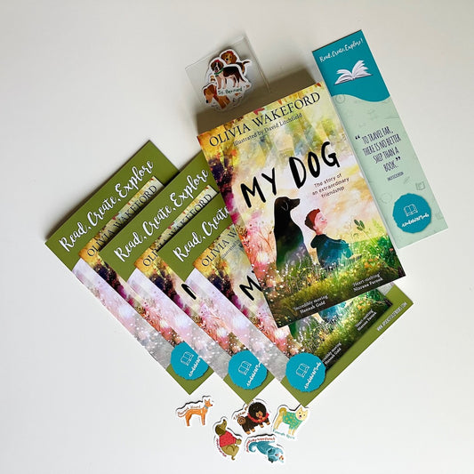 Monthly book subscription for kids with My Dog by Olivia Wakeford