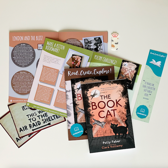 Monthly book subscription for kids with The Book Cat by Polly Faber