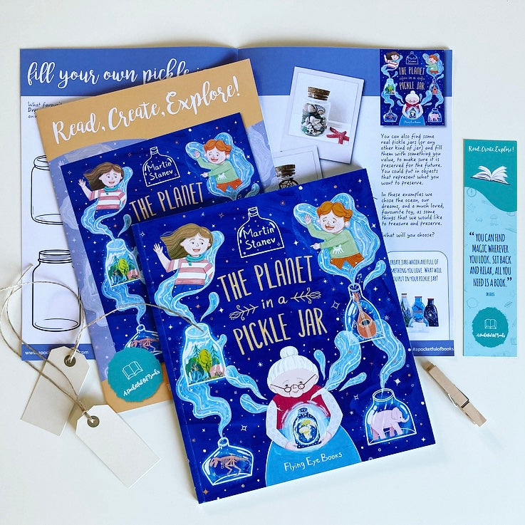 Monthly book subscription from A Pocketful of Books with The Planet In A Pickle Jar