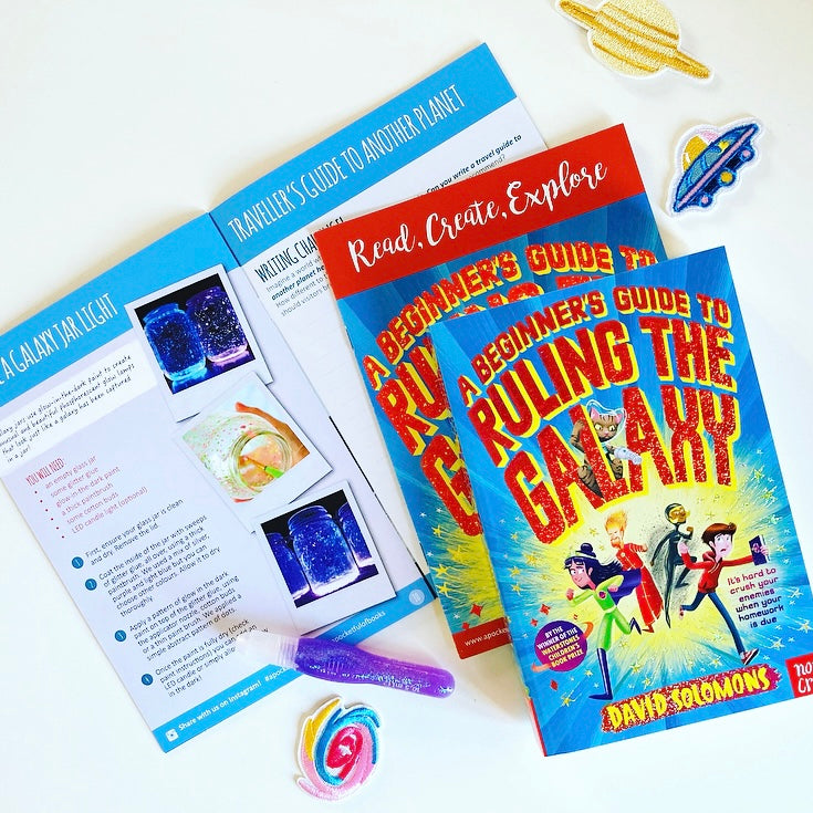 Back issue from our monthly book subscription for kids featuring A Beginner's Guide To Ruling The Galaxy.