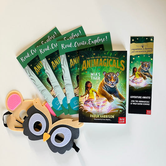 Kids' book subscription featuring Animagicals Mia's Tiger by Paula Harrison, one of our magical monthly reads.