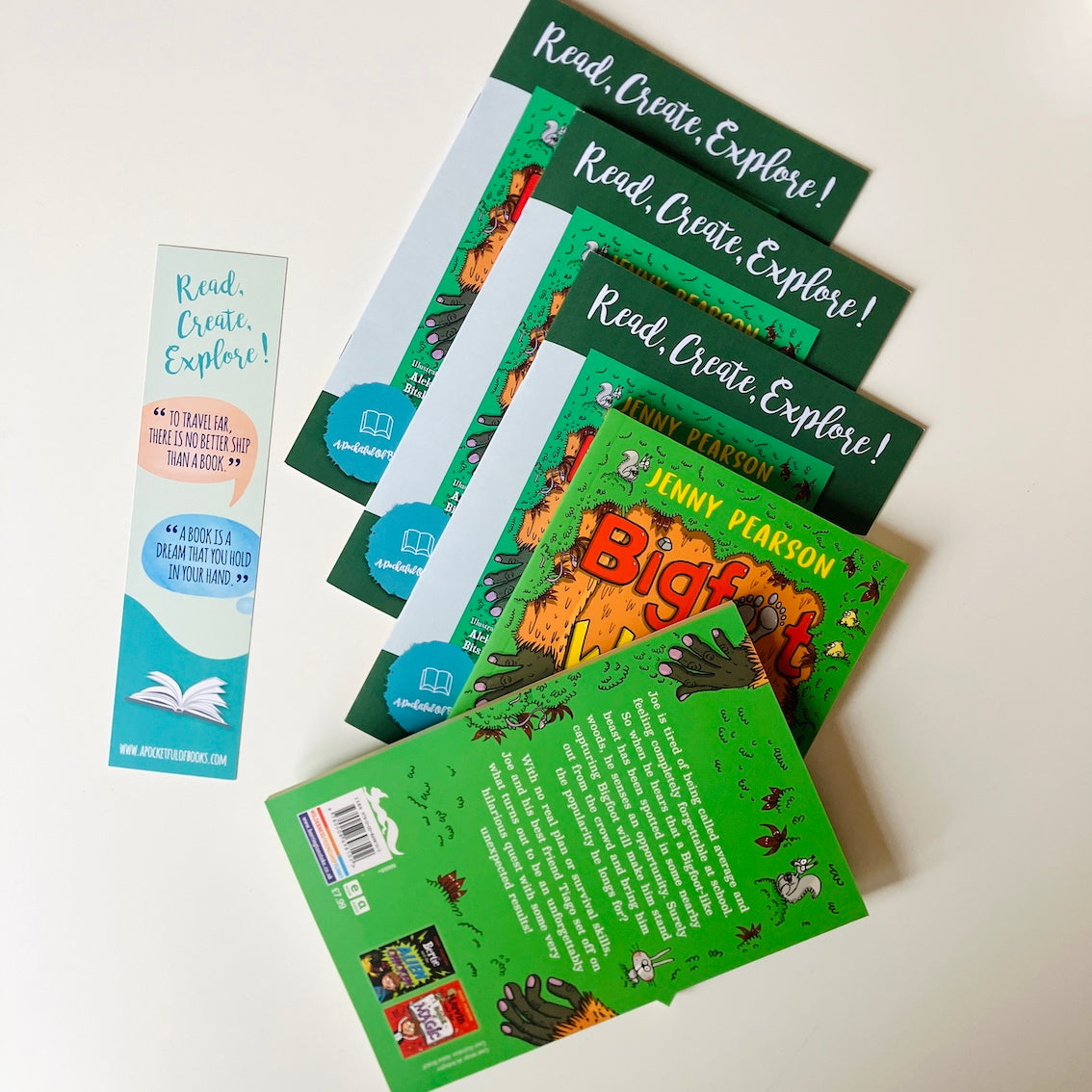 Monthly kids book subscription with Bigfoot and the Wild Boys by Jenny Pearson