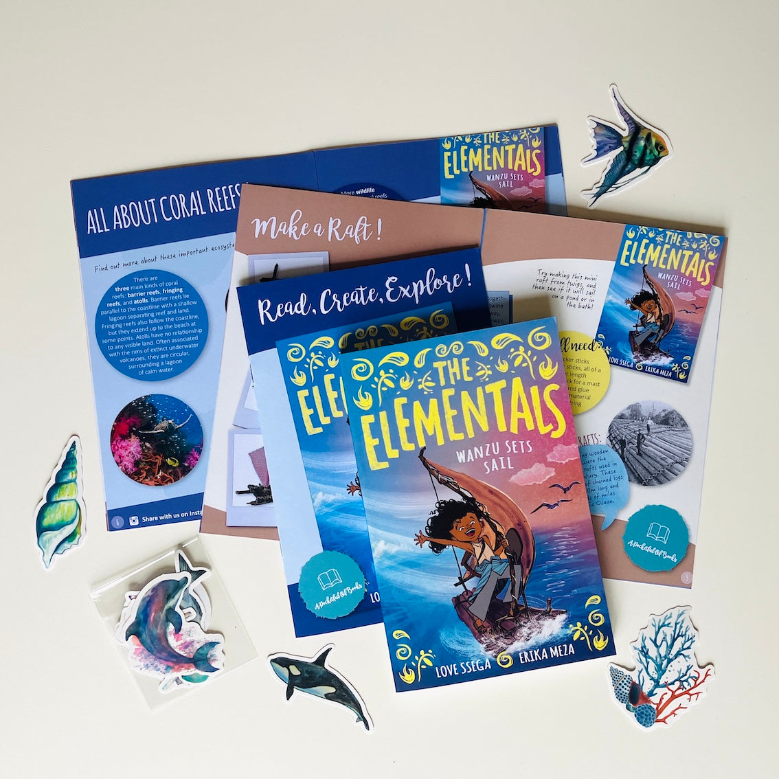 The Elementals Wanzu Sets Sail by Love Ssega in our monthly children's book subscription. 