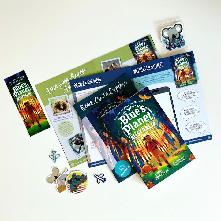 Kids book box for middle grade readers with Blue's Planet: Australia