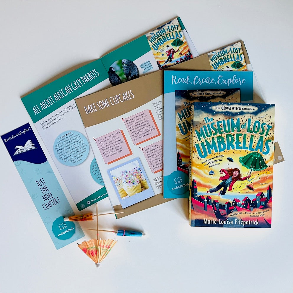 Monthly book subscription for kids with Museum Of Lost Umbrellas by Marie Louise Fitatrick