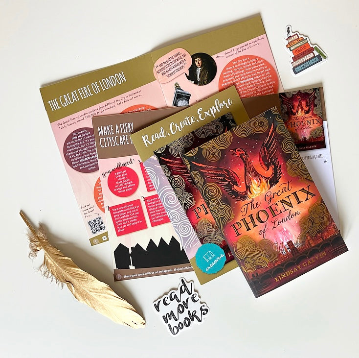 The Great Phoenix Of London by Lindsya Galvin, in our monthly book subscription for kids