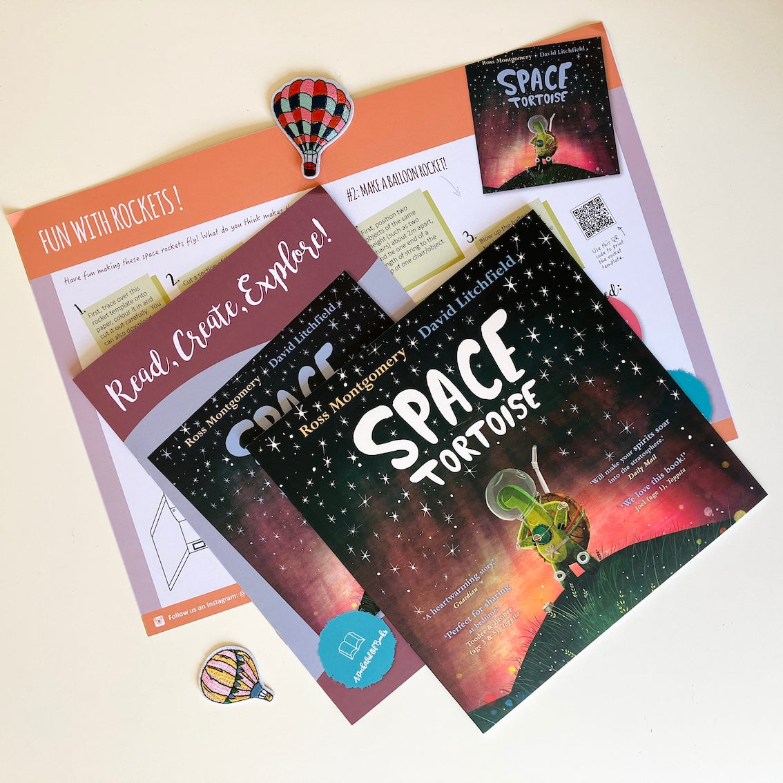 Monthly book subscription for kids with Space Tortoise a picture book by Ross Montgomery.
