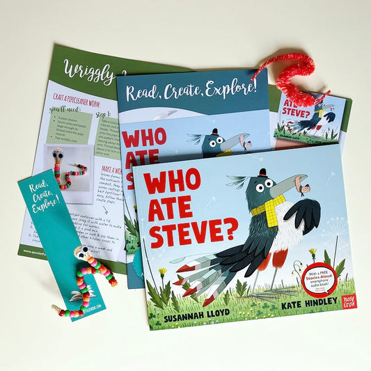 Kids book subscription featuring Who Ate Steve by Susannah Lloyd