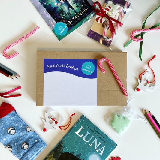 Christmas Treat Box from A Pocketful Of Books, Christmas gift idea for kids