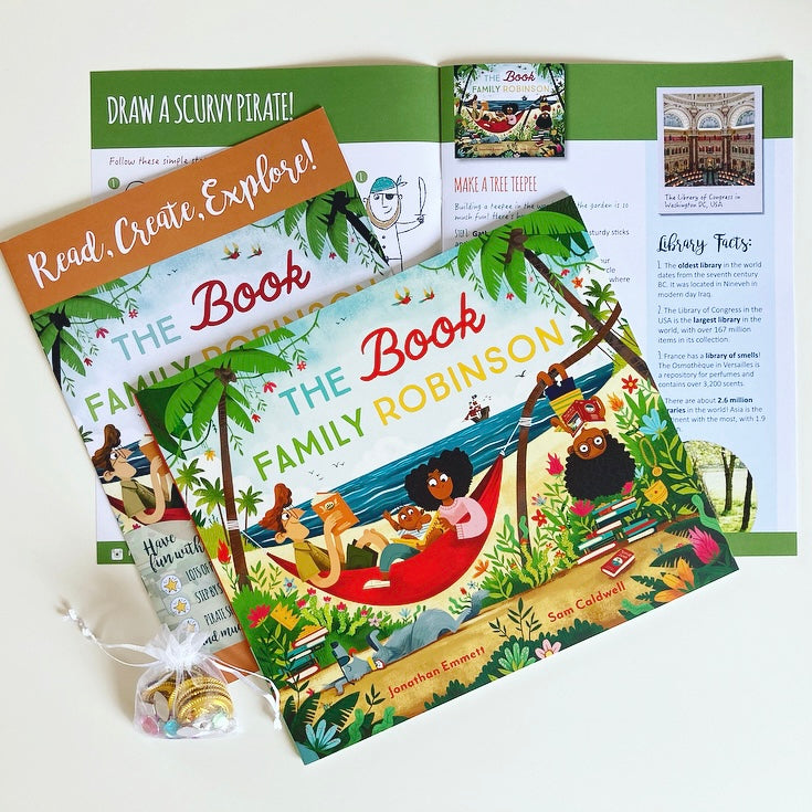 Back issue from our children's book club featuring The Book Family Robinson